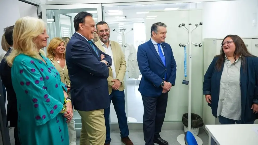 Antonio Sanz, en su visita a La L&iacute;nea