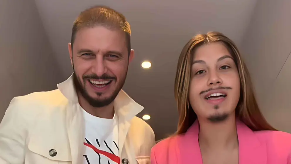 Joaqu&iacute;n y su hija Daniela haciendo un v&iacute;deo para TikTok