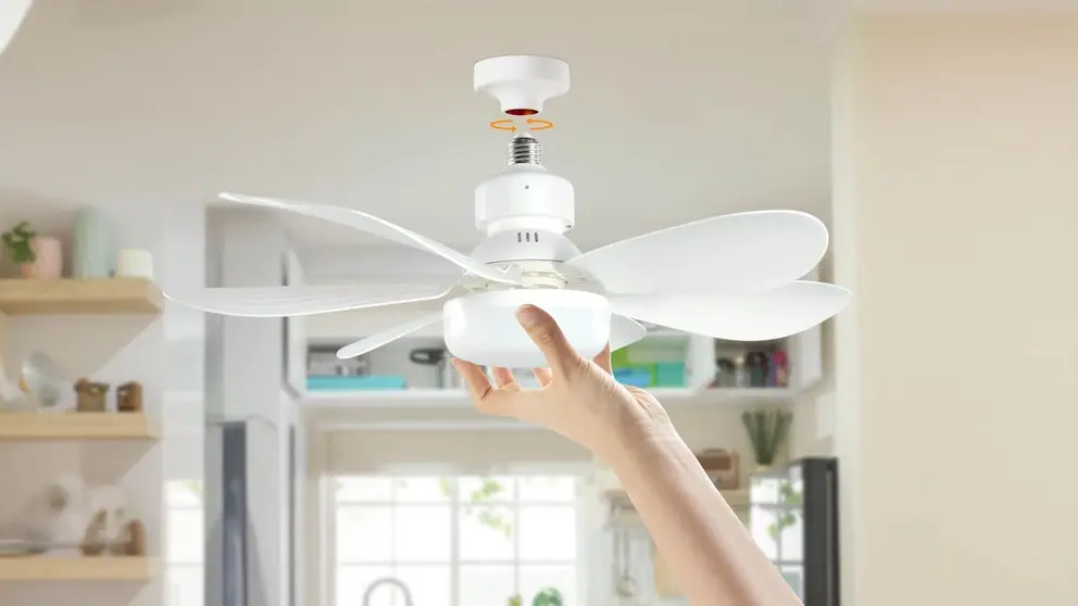 Ventilador silencioso de techo con luz LED Airwit