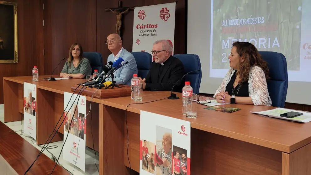 Presentaci&oacute;n de la memoria anual de C&aacute;ritas en Jerez 2023