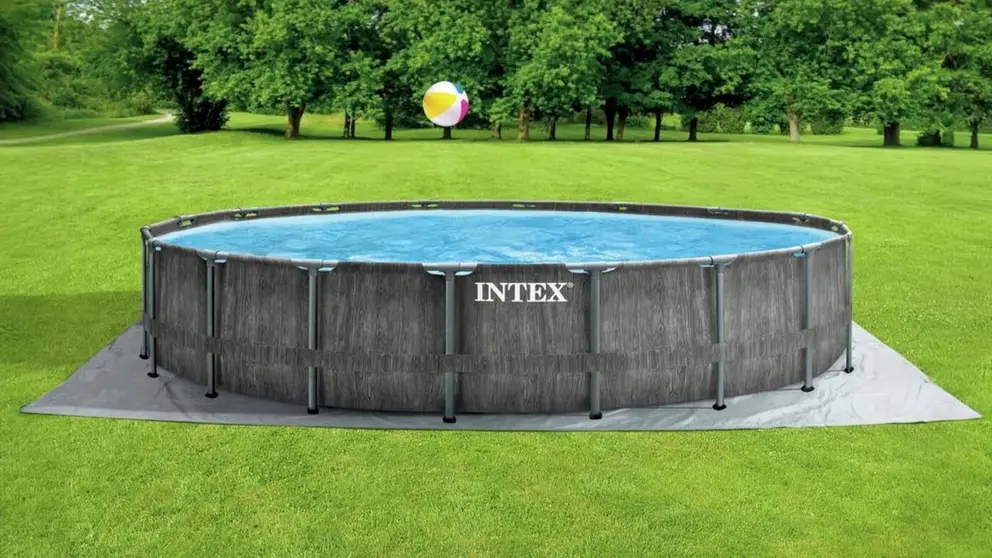 Piscina desmontable redonda con depuradora Greywood Intex de Decathlon