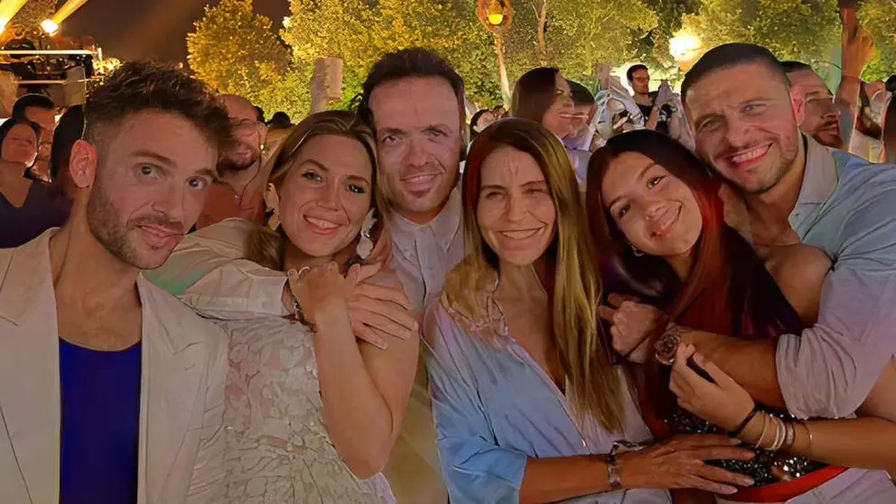 Joaqu&iacute;n S&aacute;nchez, Susana Saborido y Laura Gallego durante el concierto de Marc Anthony en Ic&oacute;nica Fest | Instagram