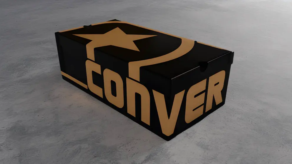 Caja de calzado de zapatillas Converse