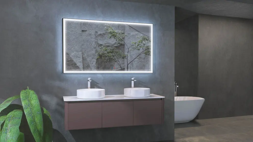 Espejo de ba&ntilde;o modelo SUIZA de LEDIMEX en Leroy Merlin