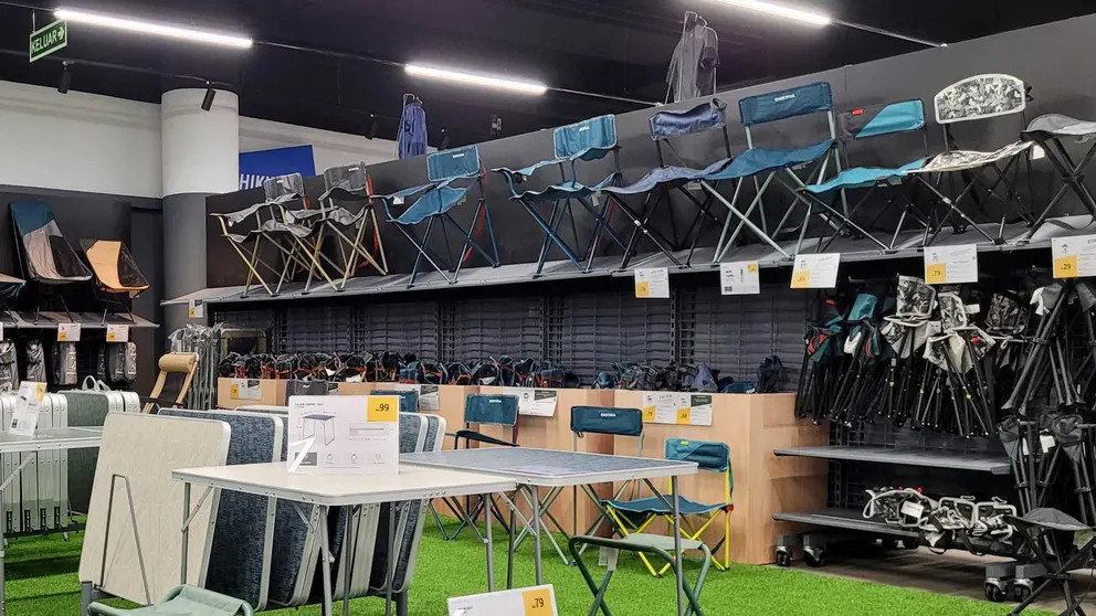 Sillas y mesas de Decathlon