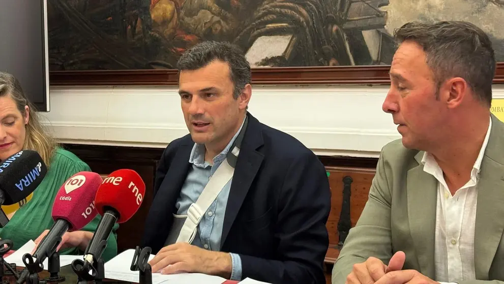 Bruno Garc&iacute;a, durante su comparecencia tras la Junta de Gobierno Local