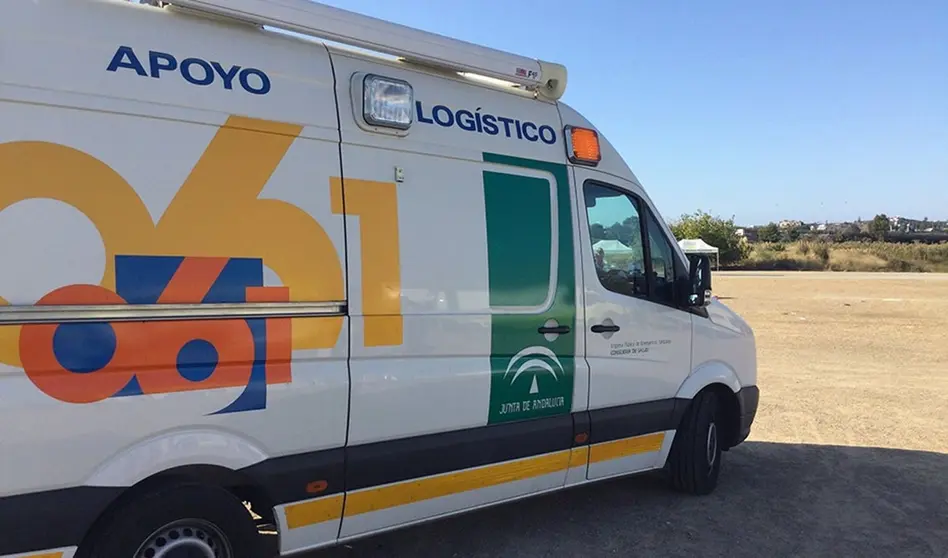 Una ambulancia se person&oacute; en el lugar de los hechos