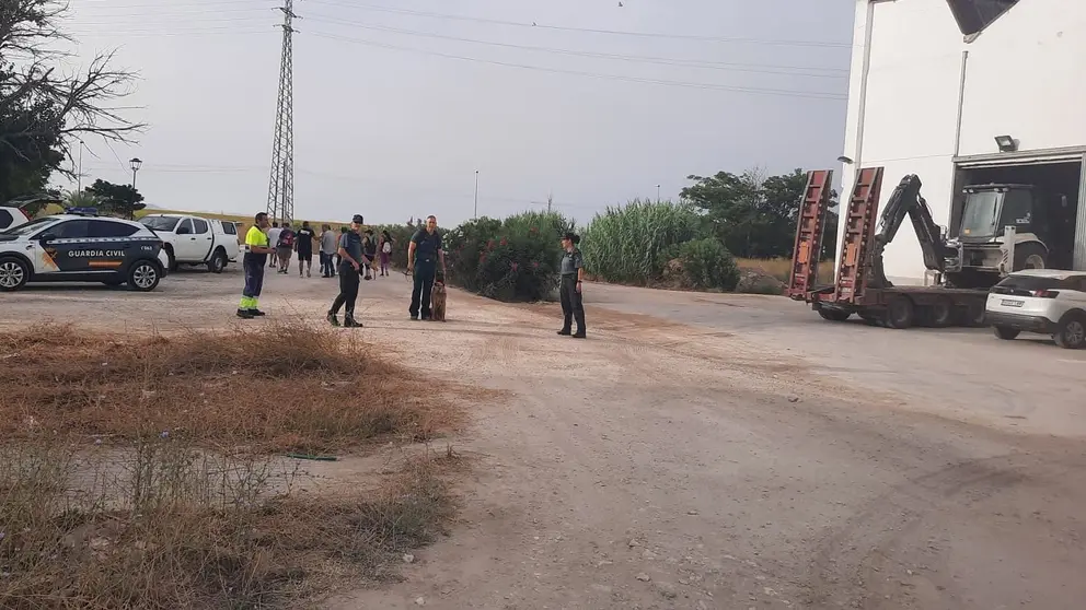 Imagen del dispositivo establecido por la Guardia Civil