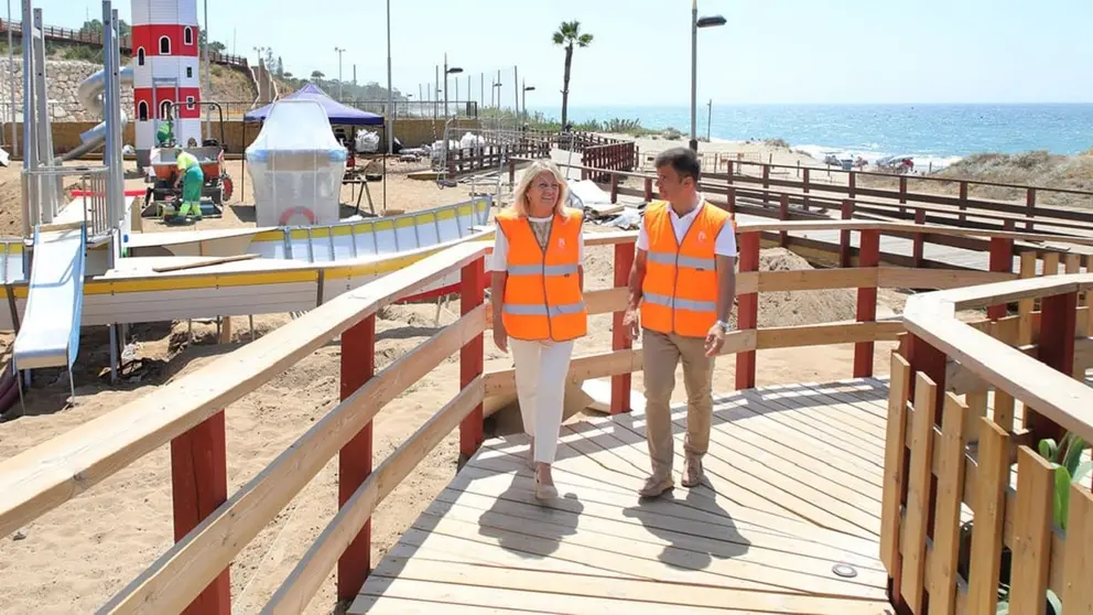 &Aacute;ngeles Mu&ntilde;oz, alcaldesa de Marbella, ha visitado las obras