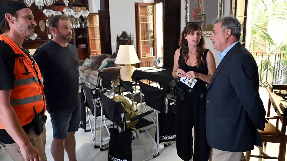 Antonio Real durante el rodaje de Producciones Oxigeno SL en Jerez