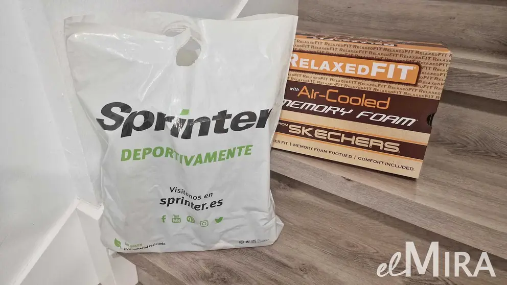 Caja de Skechers en bolsa de Sprinter