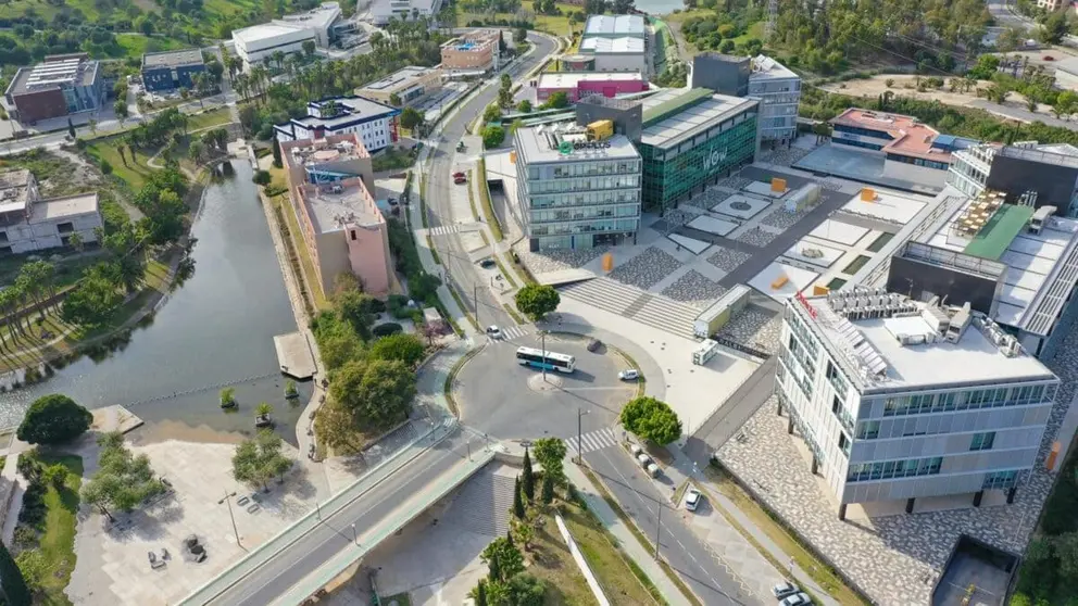 Imagen a&eacute;rea de M&aacute;laga Techpark