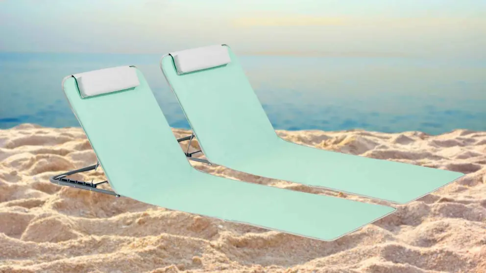 Lote de 2 colchones de playa plegables de Carrefour