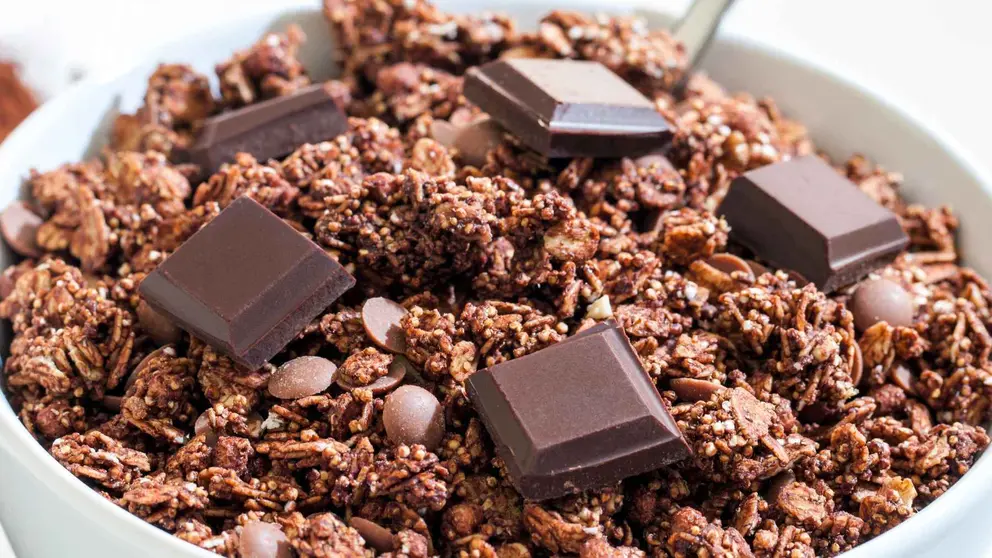 Muesli Crunchy Hacendado con chocolate de Mercadona