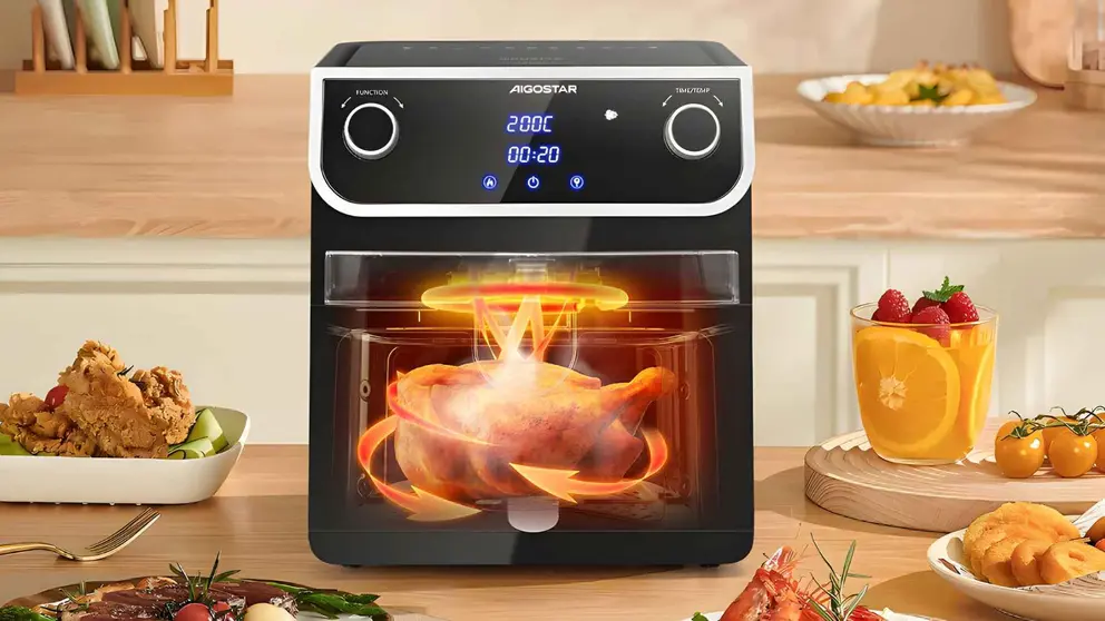 Freidora de aire Aigostar 1700 W y 8 L de Carrefour