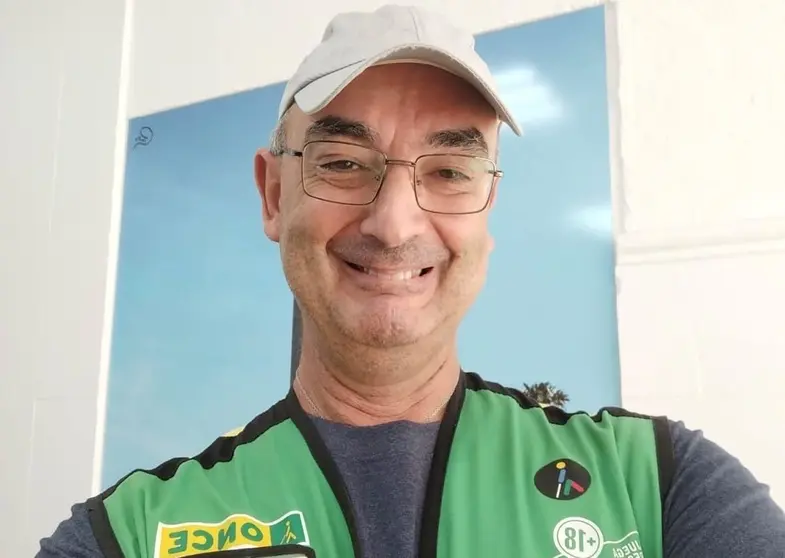 Jos&eacute; Antonio Caro, vendedor de la ONCE en Chipiona