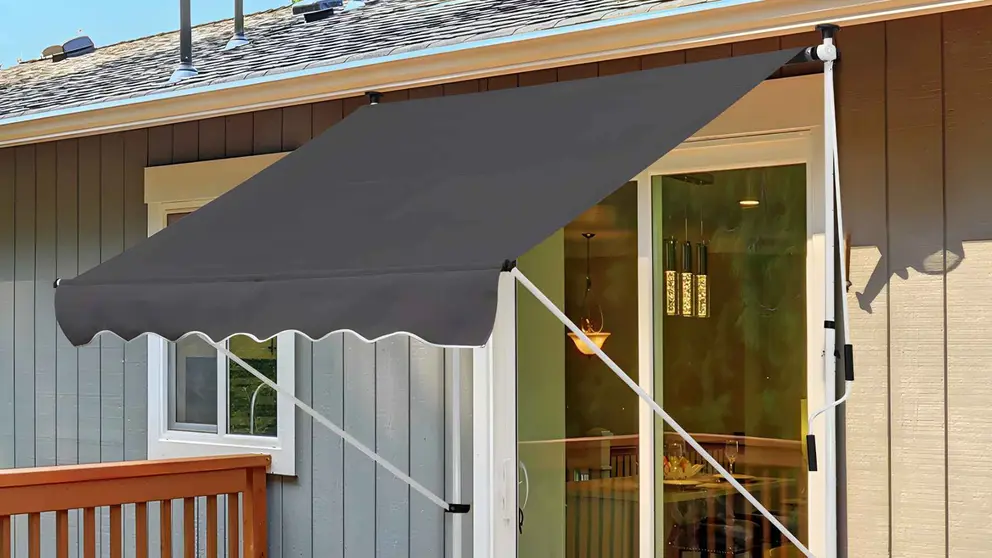 Toldo retr&aacute;ctil de operaci&oacute;n manual de Leroy Merlin