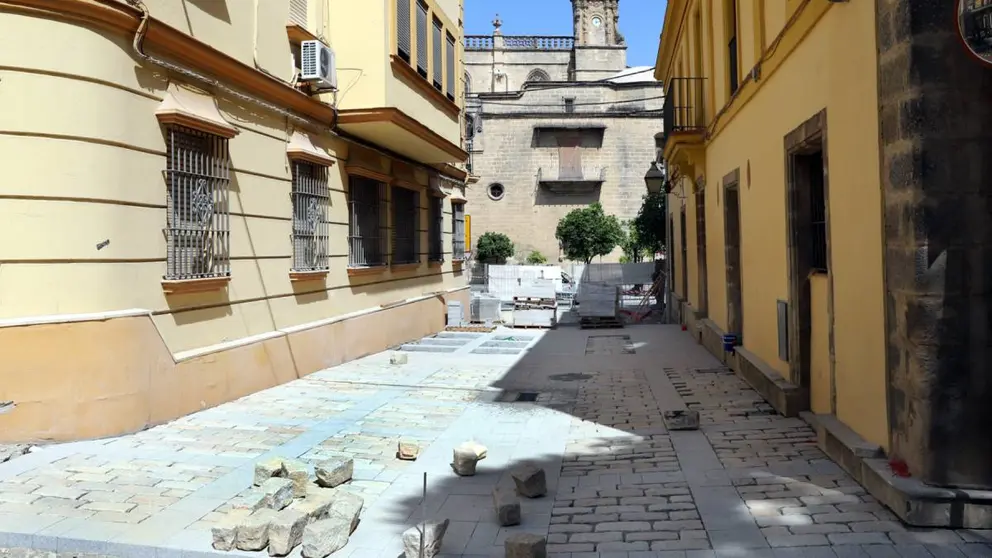 Obras en la zona de calle Oliva