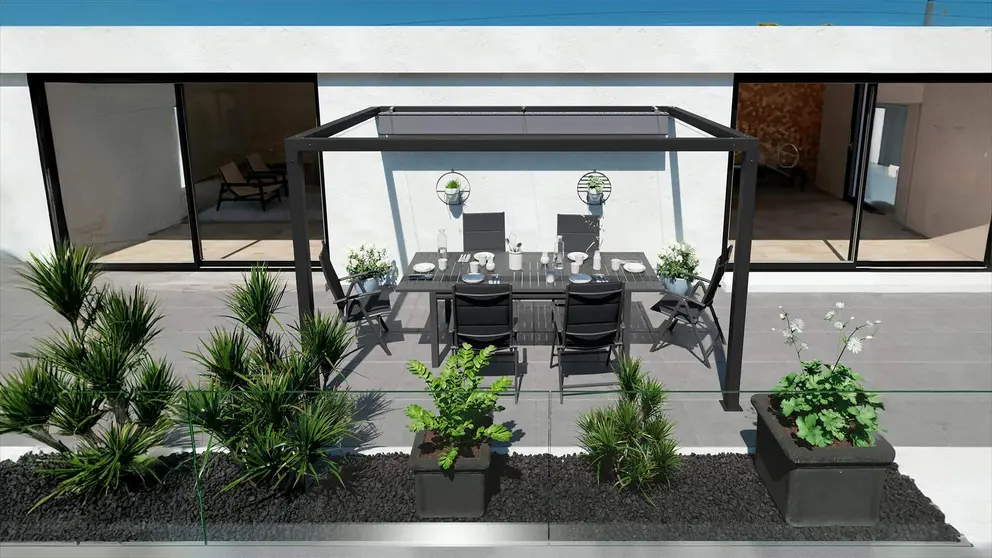 P&eacute;rgola de aluminio NATERIAL Manea de Leroy Merlin