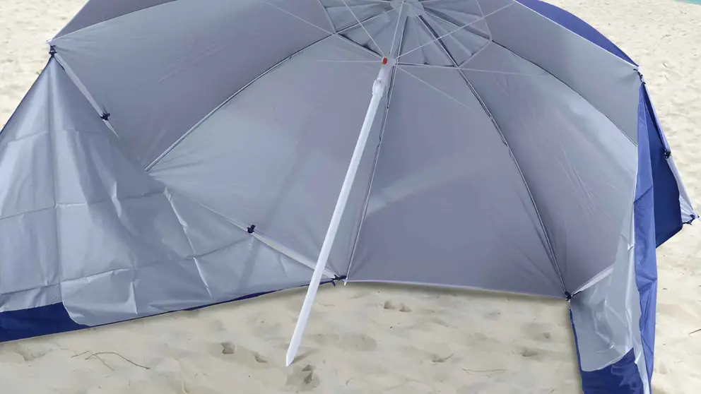 Sombrilla / parasol de playa Outsunny de Decathlon
