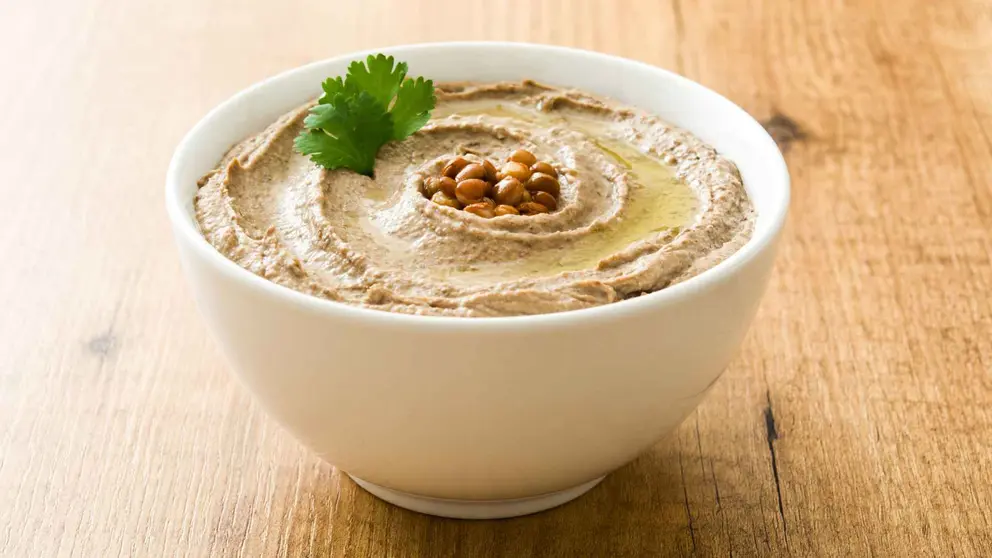 Hummus de garbanzos Hacendado receta cl&aacute;sica de Mercadona