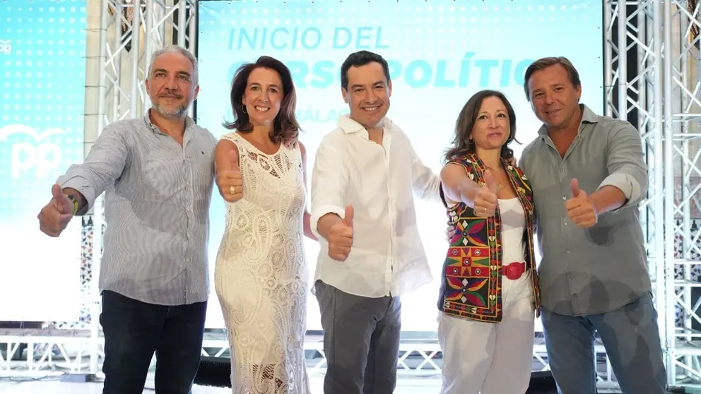 Juanma Moreno, durante la inauguraci&oacute;n del curso pol&iacute;tico en Andaluc&iacute;a