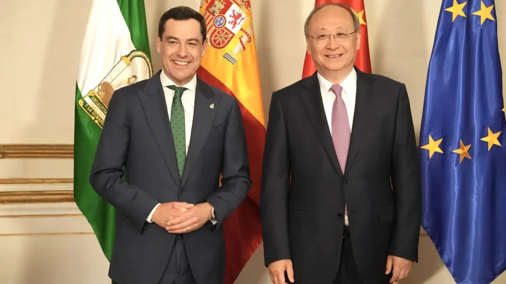 Juanma Moreno busca fortalecer las relaciones de Andaluc&iacute;a con China