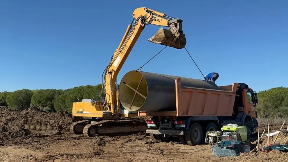 Reparaci&oacute;n de una conducci&oacute;n de agua