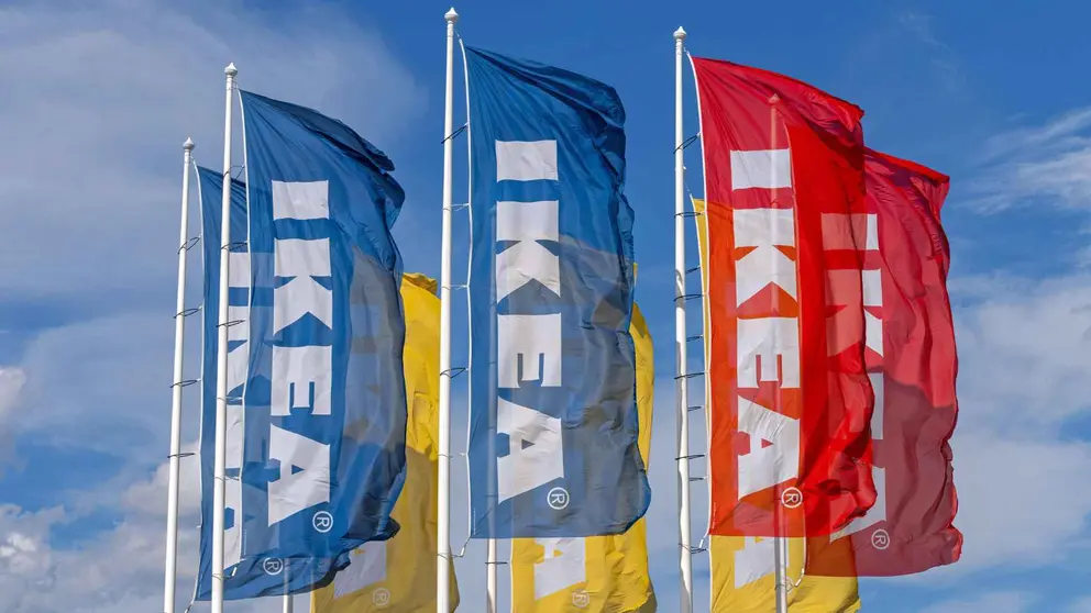 Letrero de una tienda de Ikea