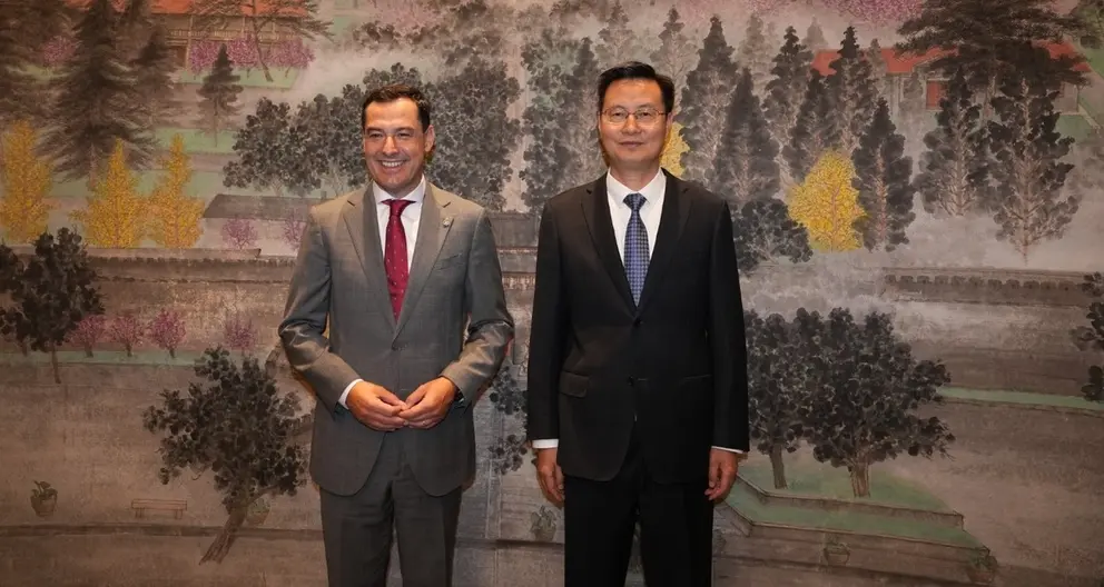 Juanma Moreno ha cifrado en 2.500 millones las inversiones ya comprometidas por China