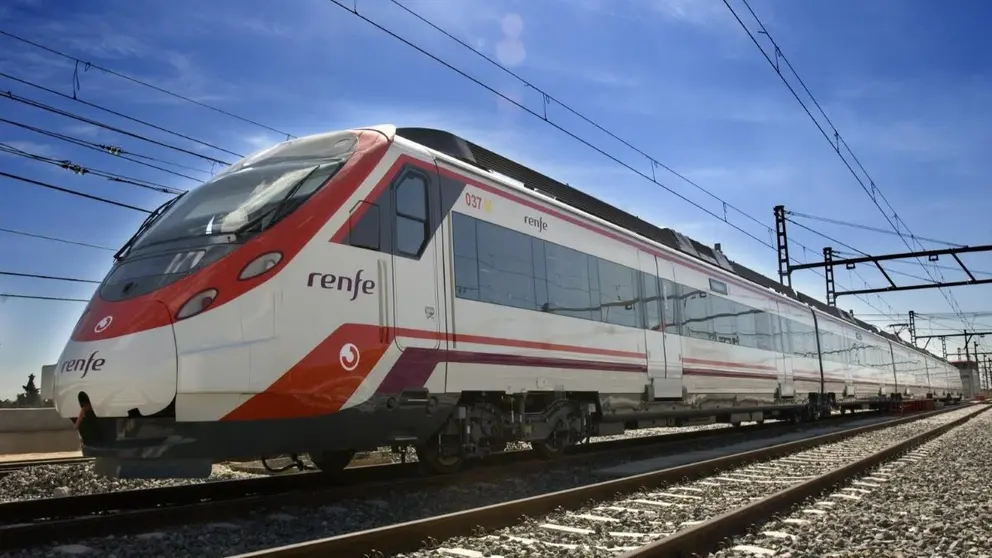 Tren de Cercan&iacute;as en una foto de archivo