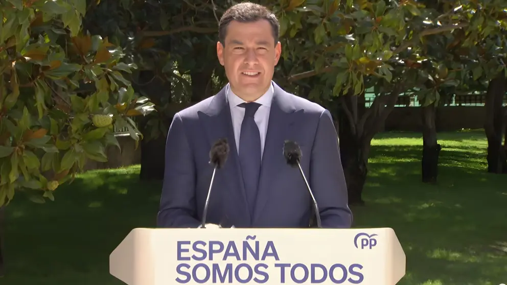 Juanma Moreno en la cumbre de presidentes del PP