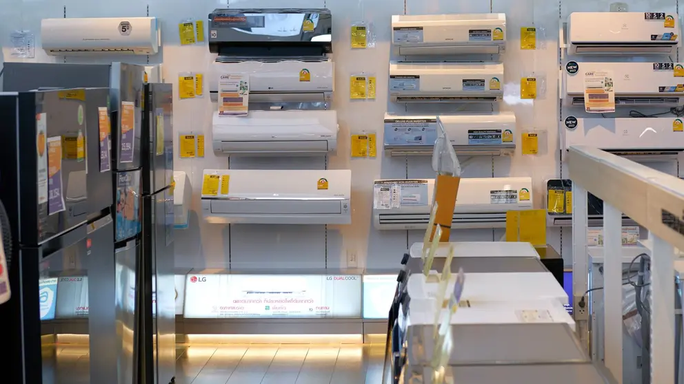 Supermercado, secci&oacute;n de electrodom&eacute;sticos