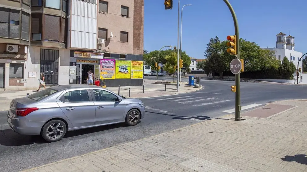 Imagen de archivo de un paso de peatones en Huelva