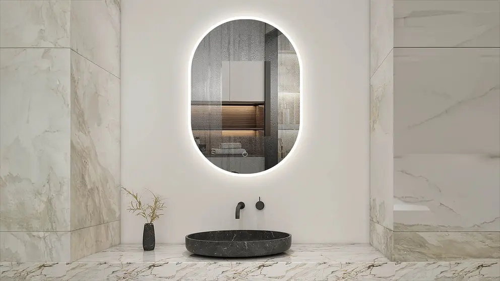 Espejo de ba&ntilde;o LED Aica de Leroy Merlin