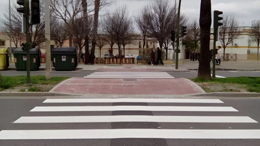 Paso de peatones en Jerez