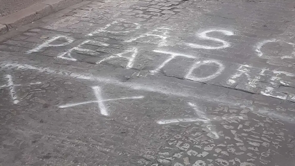 Pintada en el barrio de San Miguel