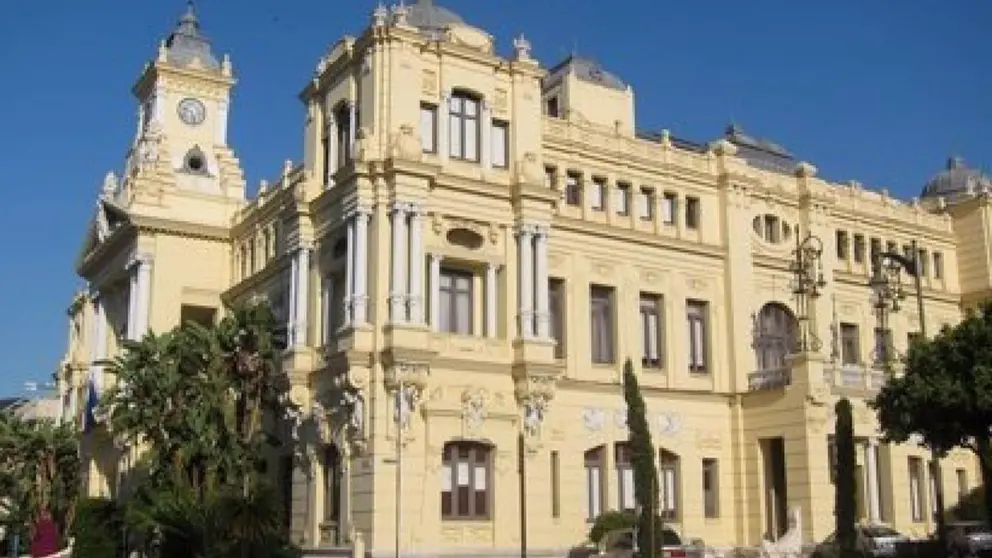 Fachada del Ayuntamiento de M&aacute;laga