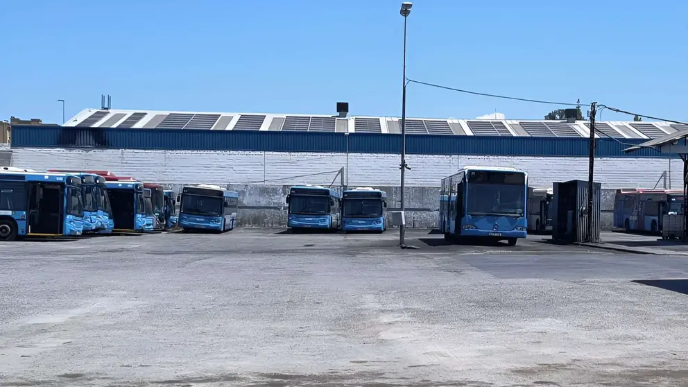 Cocheras de autobuses en Jerez