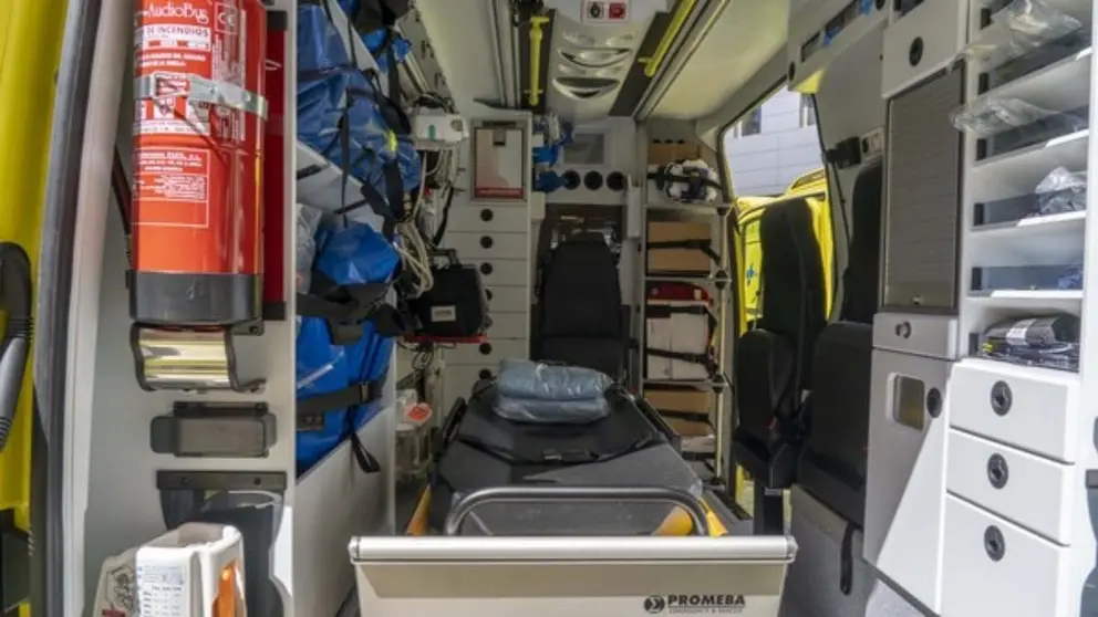 Interior de una ambulancia