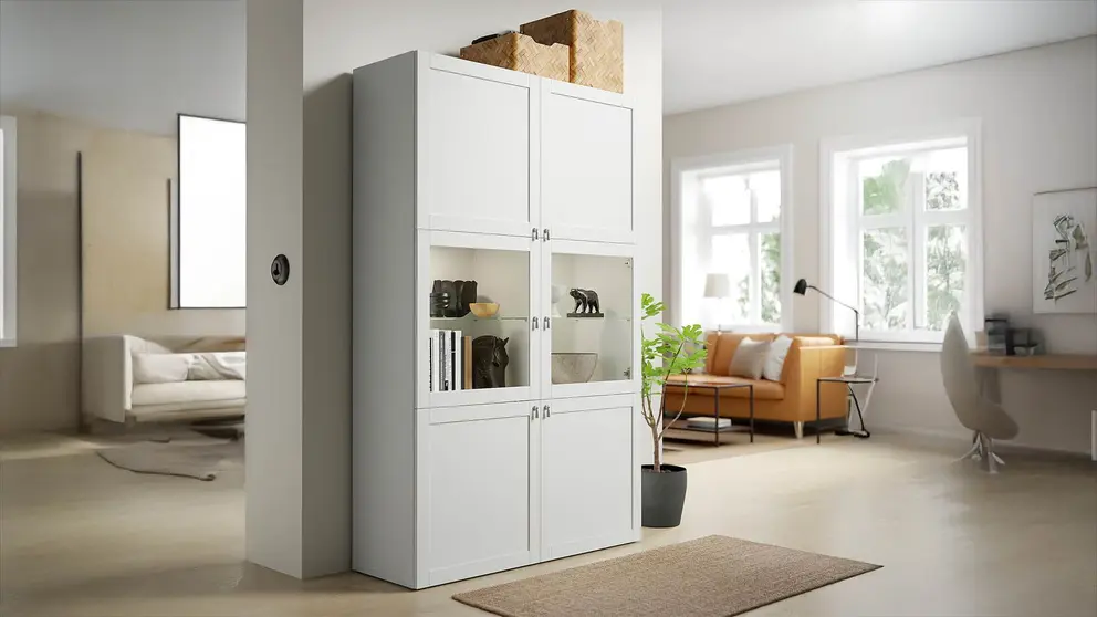Mueble con vitrina Hanviken Sindvik de IKEA