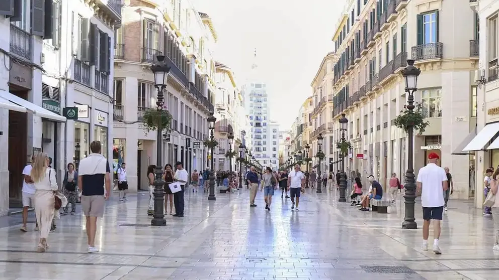 La popular calle Larios en M&aacute;laga