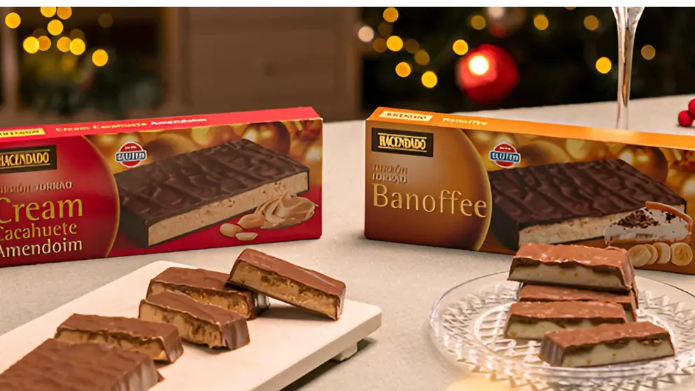 Turr&oacute;n de banoffee Hacendado de Mercadona