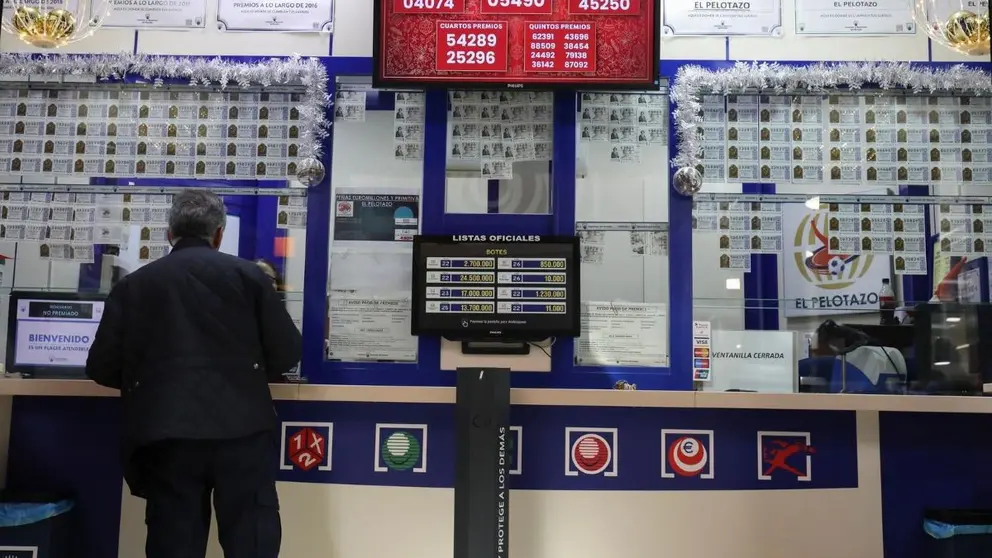 Una administraci&oacute;n de Loter&iacute;a en una foto de archivo