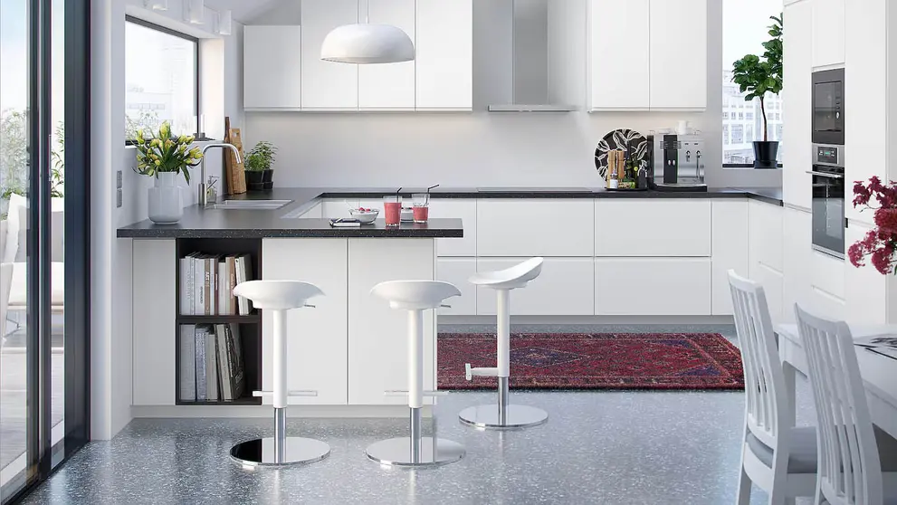 Armario bajo esquinero con carrusel Metod