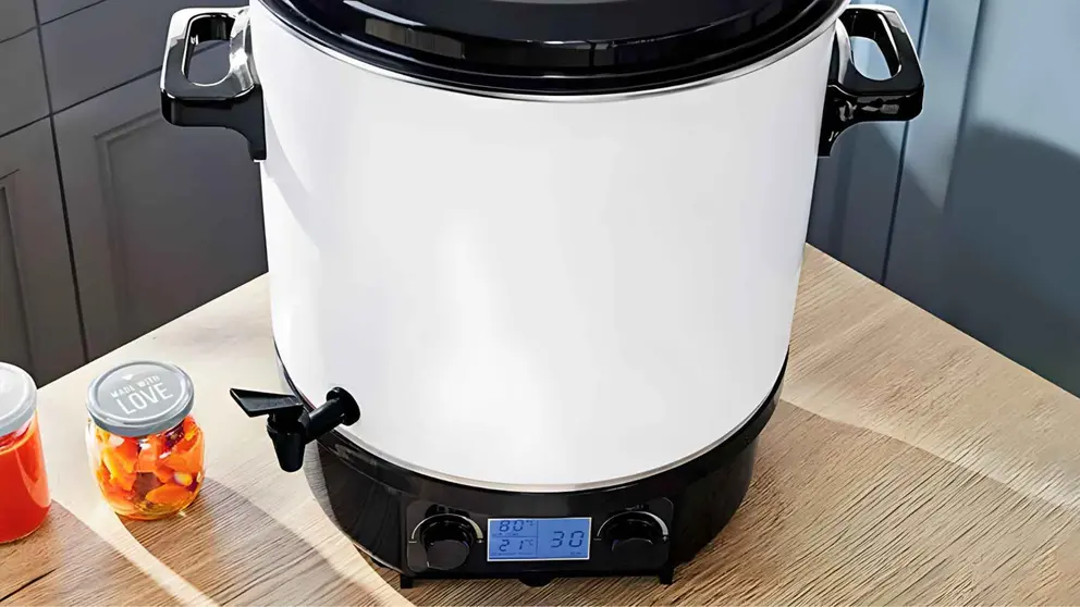 Olla el&eacute;ctrica para conservas de 1800 W Silver Crest de Lidl