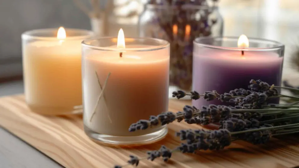 Vela perfumada Amber Bosque Verde de Mercadona