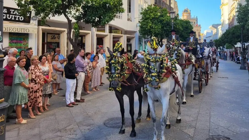 Desfile ecuestre por las calles de Jerez