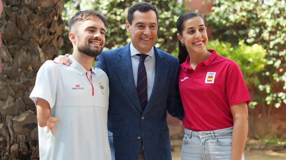 Juanma Moreno ha ensalzado los valores de los deportistas andaluces