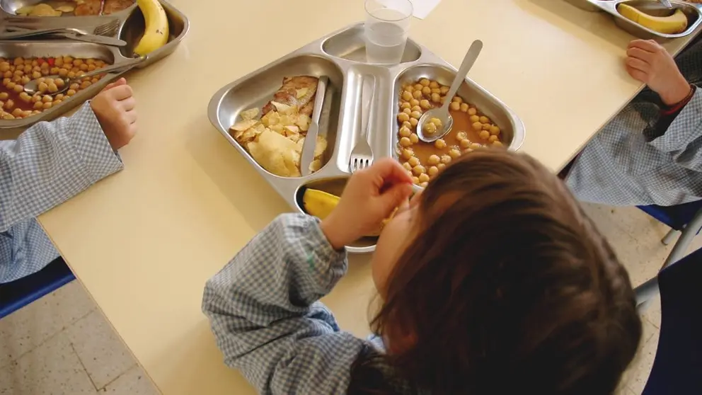 Imagen de un comedor escolar